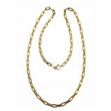 14k Gold Paper Clip Chain