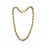 14k Multi Rolo Circle Link Chain Necklace