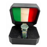 Valentino Vintage Marble & Diamond Quartz Watch