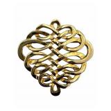 18k Gold Celtic Knot Brooch