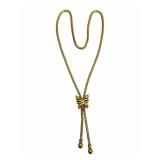 14k Butterfly Bolo Slide Necklace