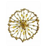 18k Unique Form Brooch