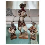 Vintage Papier Mache Mexican Folk Art Figures