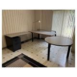 Ultramodern Three Piece Office Desk Suite