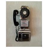 Vintage Chrome Plated Pay Telephone