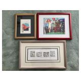 Framed Artists Proof, Aloha Print & Mixed Media