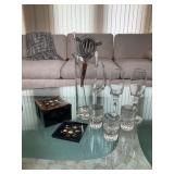 Vintage Martini Cocktail Pitcher Set with Co
