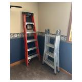 Two Ladders: 6 Foot Runner & Folding Ladder