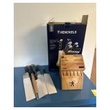 Henkels Knife Set with Wood Block