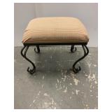 Metal Stool with Upholster Top 14x16x13 in