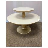 Mid Century Two Tier Spinning Coffee Table