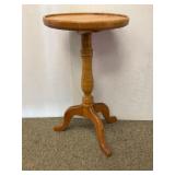 Antique Tiger Maple Tilt Top Table
