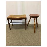 Vintage Rectangular & Round Stools