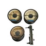 Ellison Draft Gauge & 3 Westinghouse Meters