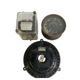 Westinghouse Volt Meter, GE Rheostat & Relay