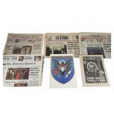 Jerry Garcia 1995 Newspaper & 1983 Grateful