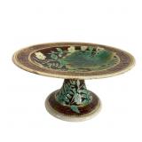 Majolica Pedestal Dish