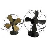 Two Antique Polar Cub Type G & H Electric Fans