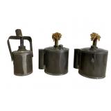 3 Flare Pots and Parade Lantern with Wicks