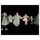 Six Country Style Dolls