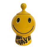 Vtg McCoy Smiley Face Cookie Jar