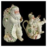 Lenox Santa Cookie Jar and Teapot