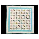 Vintage Hand Stitched Butterfly Quilt