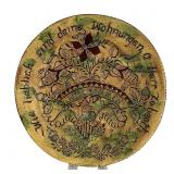 John Huber Redware Plate