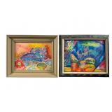 Two Charles Frith Still Life Oil Paintings