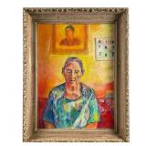Charles Frith Oil Portrait of a Woman
