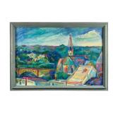 Charles Frith Oil Landscape with Church