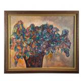 Charles Frith Oil on Canvas Floral Still Life