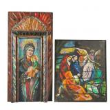 Virgin Mary & Christ Child and Angel Scene