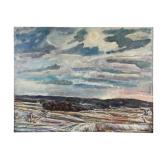 Charles Frith Oil on Canvas Winter Landscape