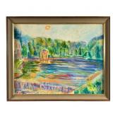 Charles Frith attr. Oil Lake Landscape PA