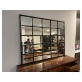 Beveled Glass & Metal Wall Mirror 45" x 55"