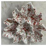 Mid Century Pottery Leaf Dish