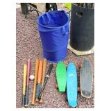 Skateboards & Baseball Bats lot