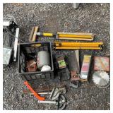 Tool Lot with Electric Light & Roller Stand