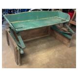 Primitive Wagon Seat with Base