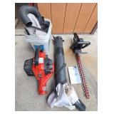 Gas Leaf Blower & Hedge Trimmer