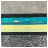 Framed Beach Lacquer Umbrella Print