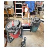 2 Shop Vacs & Electric Snow Blower