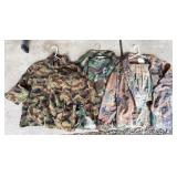 Menï¿½s Large Camouflage Jackets Lot