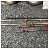 Five Used Pipe Clamps, 81 Inches Max