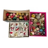 Large Assortment Glass Christmas Ornaments