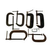 8 C-Clamps, Various Brands