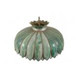 Antique Slag Glass Ceiling Light Fixture