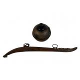 Toledo Torch Co Railroad Switch Lamp & Yoke