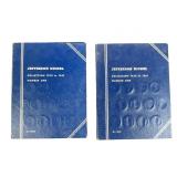 2 Jefferson Nickel Coin Albums (Silver)1938-1961